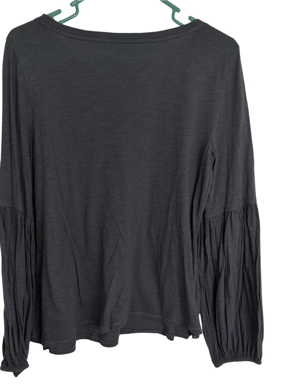 LOFT Dark Gray Long Sleeve Shirt Size Medium - Picture 2 of 5